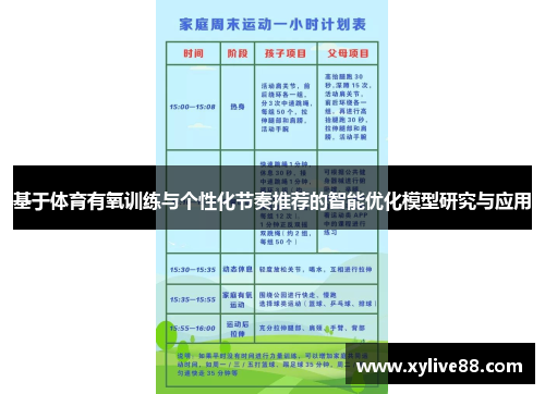 基于体育有氧训练与个性化节奏推荐的智能优化模型研究与应用