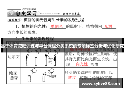基于体育减肥训练与平台课程分类系统的专项标签分析与优化研究